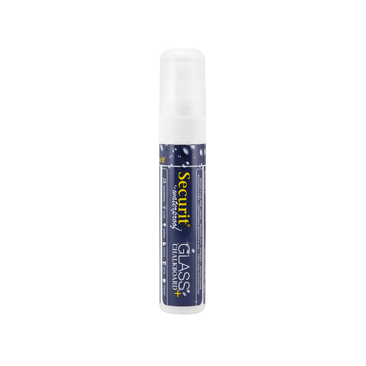 weisser Kreidemarker wasserfest mit 7-15mm von der Marke Securit, Kreidemarker wasserfest in weiss für Kreidetafeln und Boards