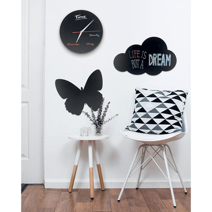 Wolken Kreidetafel montiert an der Wand, Kreidetafel Silhouette Wolke aufgehängt als Wandkreidetafel Zuhause im Kinderspielzimmer