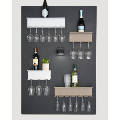 XXL Chalkboard Kalamitica magnetisch mit Weinflaschen und Gläser