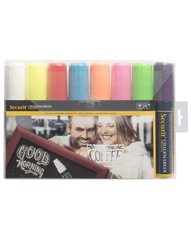 dicke Kreidemarker farbig im 8er Set, Kreidestifte 7-15mm für das Beschriften von Kreidemarker und Kundenstopper