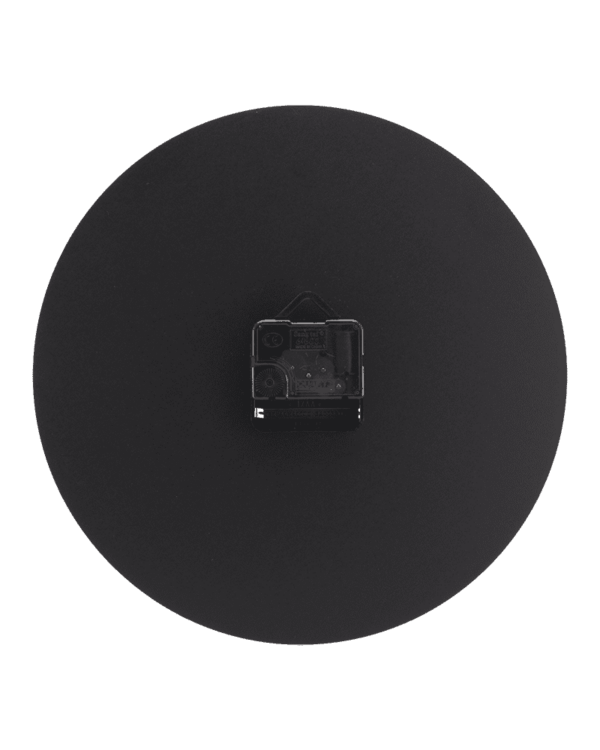 Kreidetafel in Uhr Silhouette, Uhr Kreidetafel schwarz ohne Rahmen geeignet als Notiztafel, Rückseite Batterien