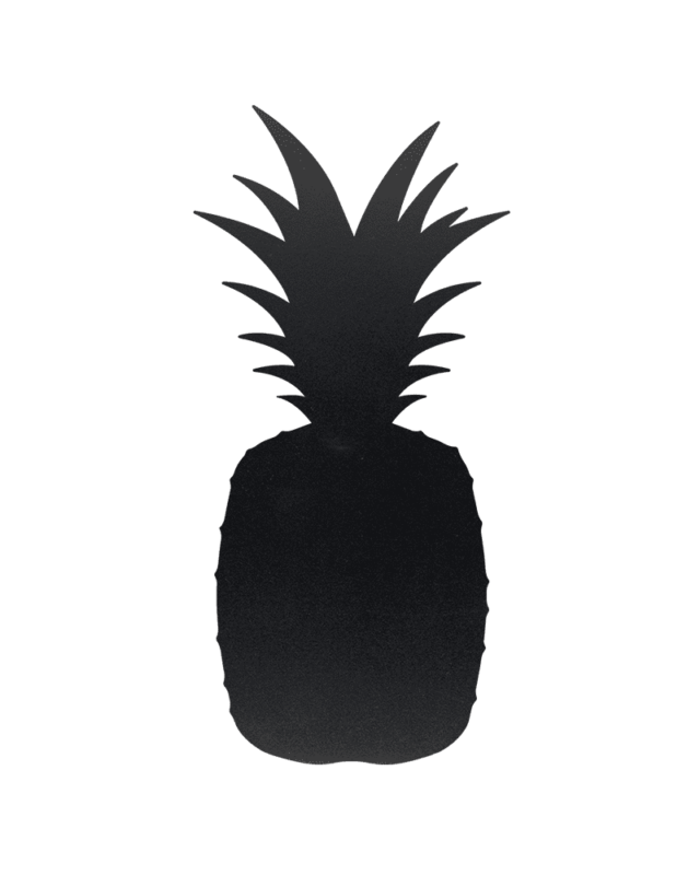 schwarze Kreidetafel Ananasform Silhouette für Home and Business, Ananas Kreidetafel für Gemüseläden und Hofläden