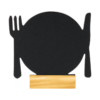 Gastro Tischaufsteller Kreidetafel Teller mit Besteck inklusive einem weissen Securit Kreidemarker