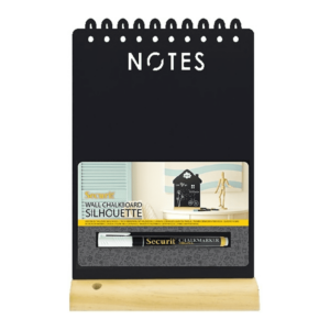 Notes Tischkreidetafel Aufsteller Silhouette für die Verwendung als Notiztafel Zuhause und beschriftbar mit Kreide und Kreidemarker