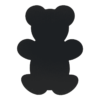 Teddybär Kreidetafel Silhouette für Kinder, rahmenlose Kreidetafel Teddybär Form
