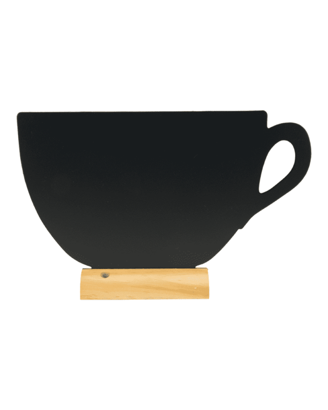 Tischtafel Kaffeetasse zum Beschriften mit Securit Kreidemarker