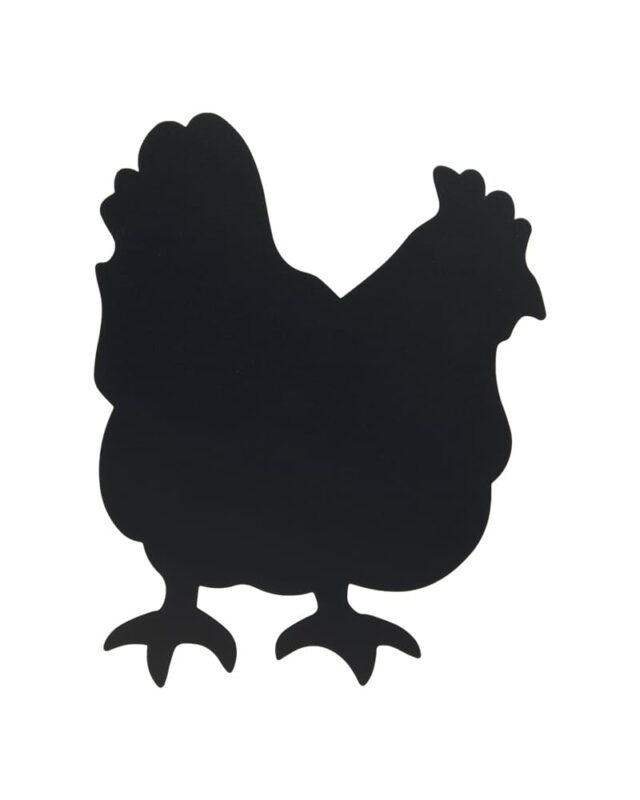 Chicken Wandkreidetafel Silhouette zum Malen mit Kreide