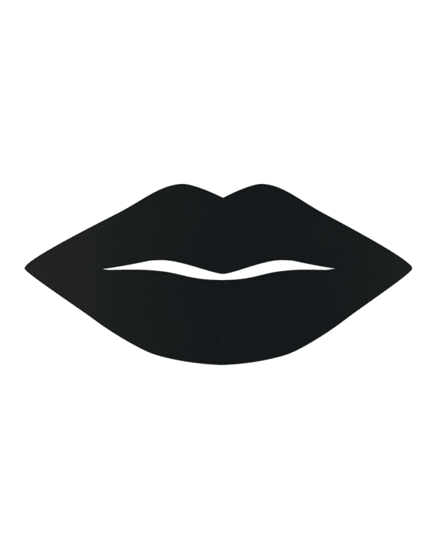KISS Lippen Wandkreidetafel Silhouette Securit