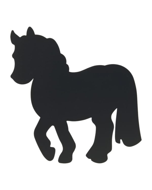 Pony Wandkreidetafel Silhouette zum Malen mit Kreide