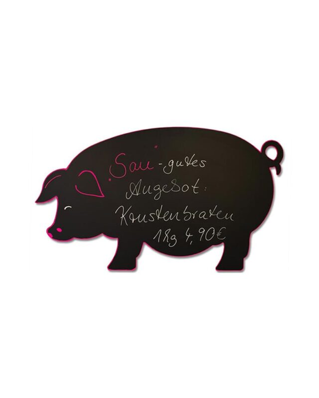 Kreidetafel Schwein
